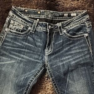 Miss Me Women's Dark Blue Straight Leg Jeans